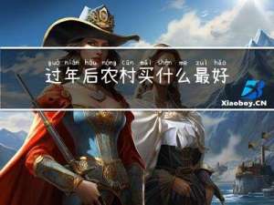 过年后农村买什么最好呢