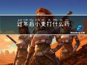 过年后小麦打什么药