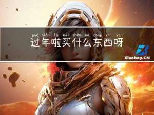 过年啦买什么东西呀
