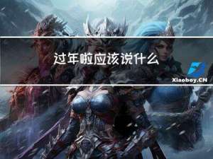 过年啦应该说什么