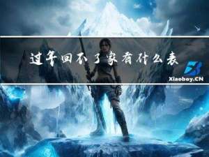 过年回不了家有什么表现
