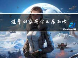 过年回家买什么东西给老婆