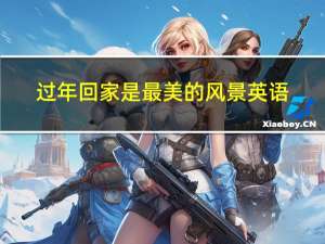 过年回家是最美的风景英语