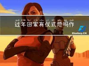 过年回家有仪式感吗作文