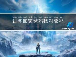 过年回家爸妈找对象吗