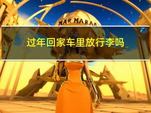 过年回家车里放行李吗