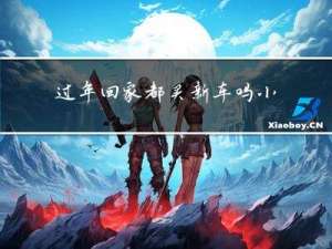 过年回家都买新车吗小孩