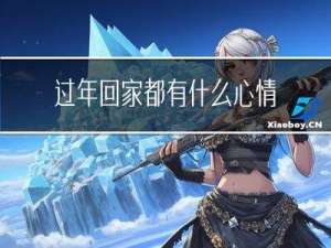 过年回家都有什么心情