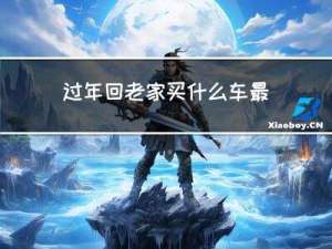 过年回老家买什么车最好