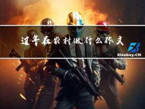 过年在农村做什么作文