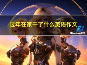 过年在家干了什么英语作文