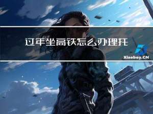 过年坐高铁怎么办理托运