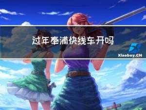 过年奉浦快线车开吗