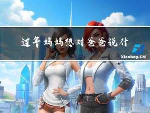 过年妈妈想对爸爸说什么