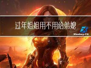 过年姐姐用不用给弟媳红包