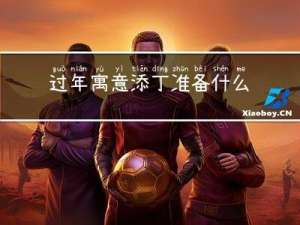过年寓意添丁准备什么
