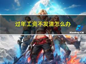 过年工资不发清怎么办