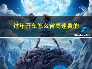 过年开车怎么省高速费的