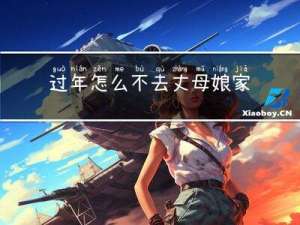 过年怎么不去丈母娘家拜年