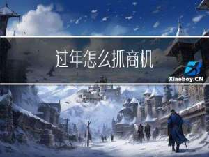 过年怎么抓商机