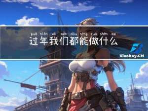过年我们都能做什么