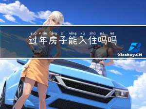 过年房子能入住吗吗