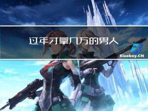 过年才拿几万的男人