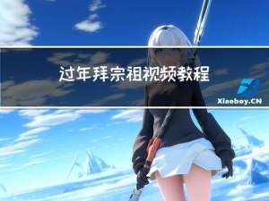 过年拜宗祖视频教程