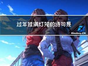 过年挂满灯笼的诗句是什么