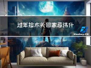过年捡木头回家忌讳什么