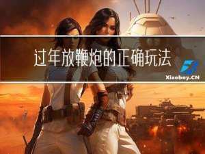 过年放鞭炮的正确玩法作文