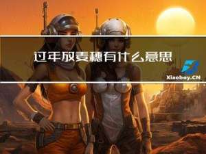 过年放麦穗有什么意思