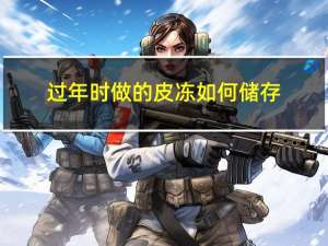 过年时做的皮冻如何储存