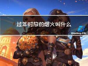 过年时放的烟火叫什么