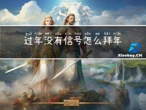 过年没有信号怎么拜年视频