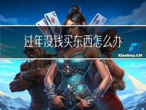 过年没钱买东西怎么办理
