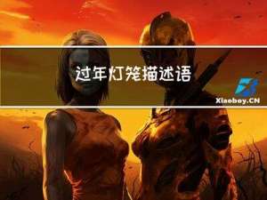 过年灯笼描述语