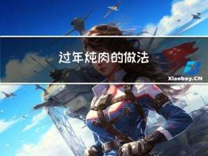 过年炖肉的做法