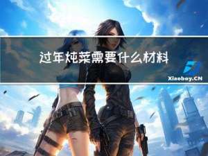 过年炖菜需要什么材料呢