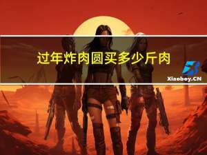 过年炸肉圆买多少斤肉