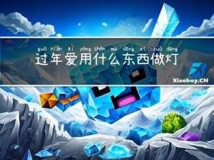 过年爱用什么东西做灯笼