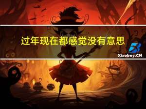 过年现在都感觉没有意思
