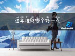 过年理财哪个好一点