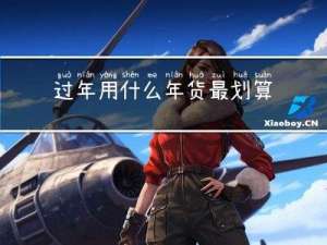 过年用什么年货最划算图片