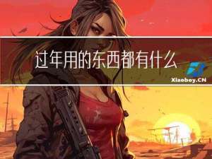 过年用的东西都有什么