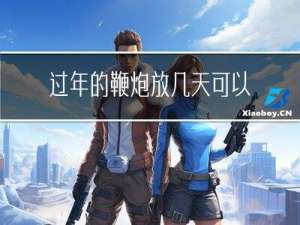 过年的鞭炮放几天可以放