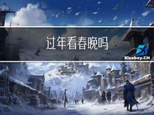 过年看春晚吗