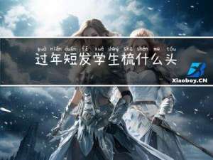 过年短发学生梳什么头发
