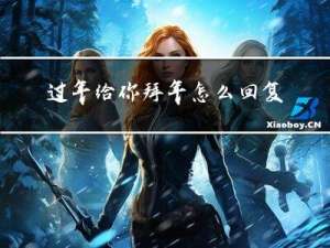 过年给你拜年怎么回复他