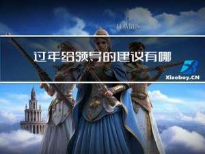 过年给领导的建议有哪些